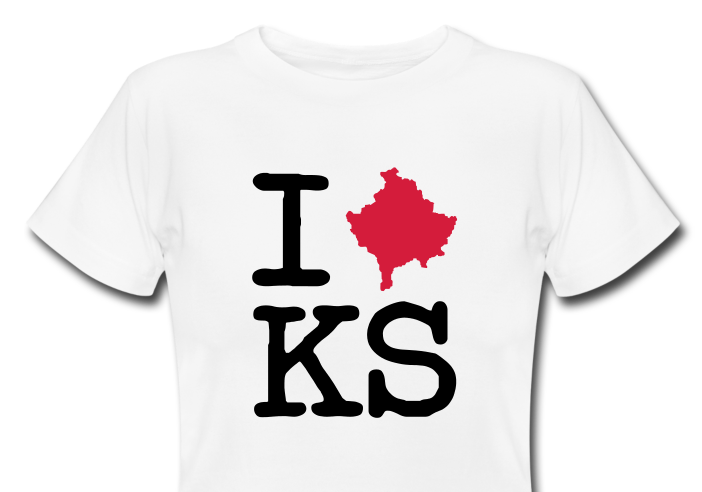 I Love Kosovo T-Shirt für Frauen